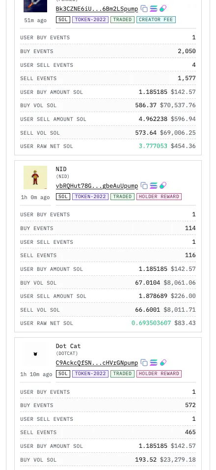 Account Tokens at the 440 by 956 mobile viewport